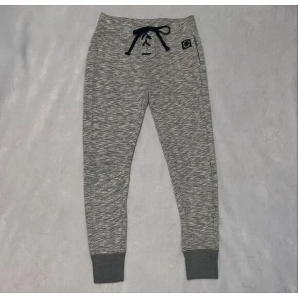 vS Pink grey lace up hooded sweatshirt& matching lace up joggers sweatsuit  trac - Picture 9 of 13